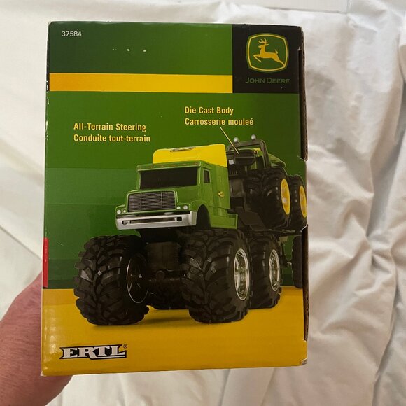 NIB ERTL JOHN DEERE MONSTER TREAD SEMI HAULER W/ UTV GATOR 37584 Learning Curve - Picture 15 of 16